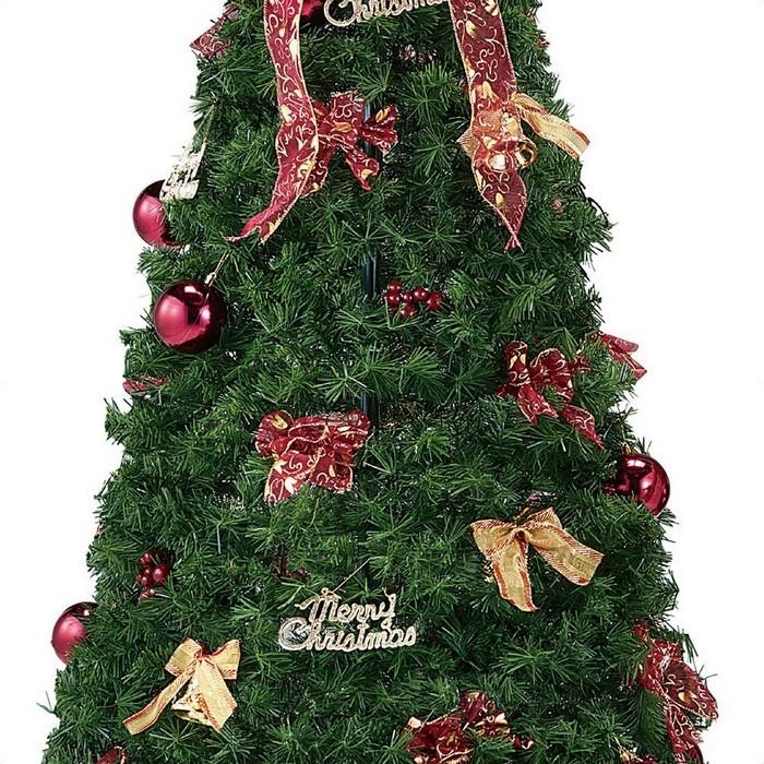 クリスマスツリー ポップアップツリー レッド H145cm コンパクト収納 苫小牧西店 ストア・エキスプレス クリスマスツリー コンパクト収納_ポップアップ