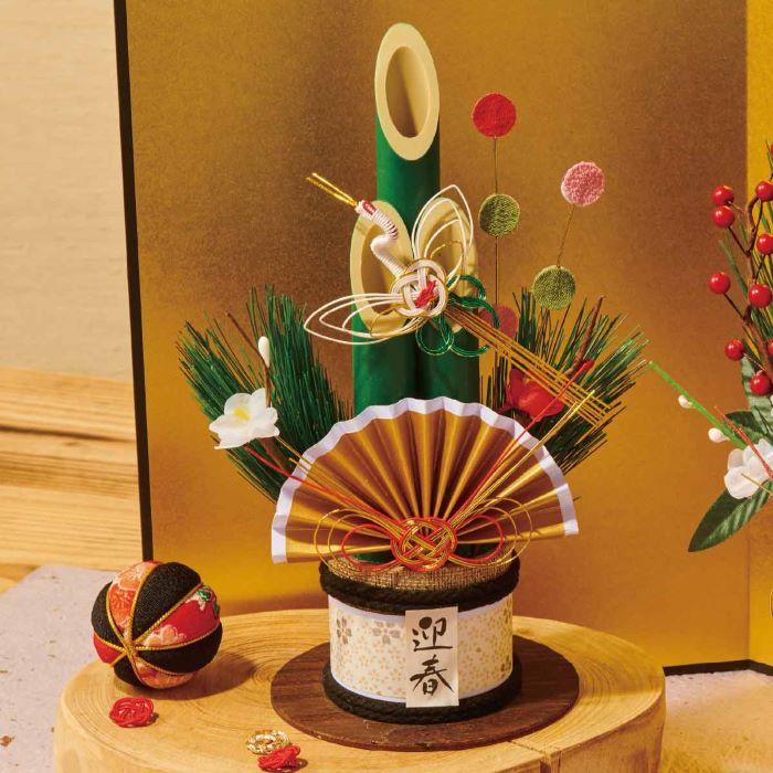 ストア・エキスプレス 門松 正月飾り 造花 門松作り_青竹卓上門松 高さ