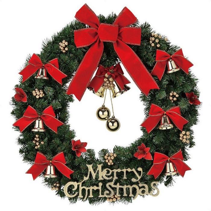 針葉樹 森林のリース No.52 手作り クリスマス リース 青