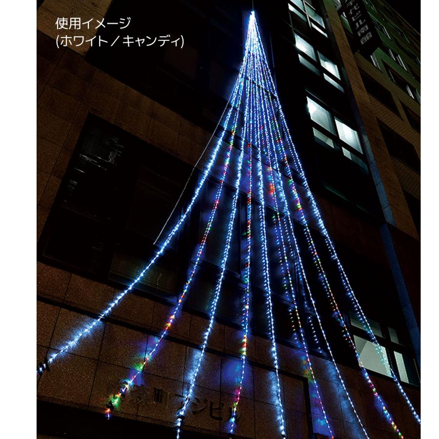 ドレープライト イルミネーション ブルー・ホワイト ナイヤガラライト 屋外使用可 DENKO HOME イルミネーションライト 屋外 LED ドレープライト