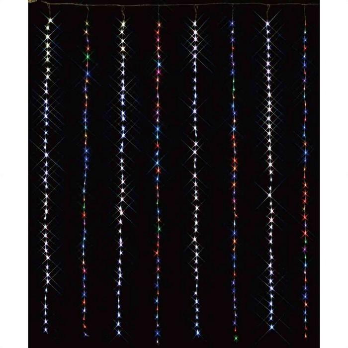 イルミネーションライト 屋外 電飾 室内_LEDデラックスカーテンライト ホワイト／キャンディ_38-62-1-4_7892-886