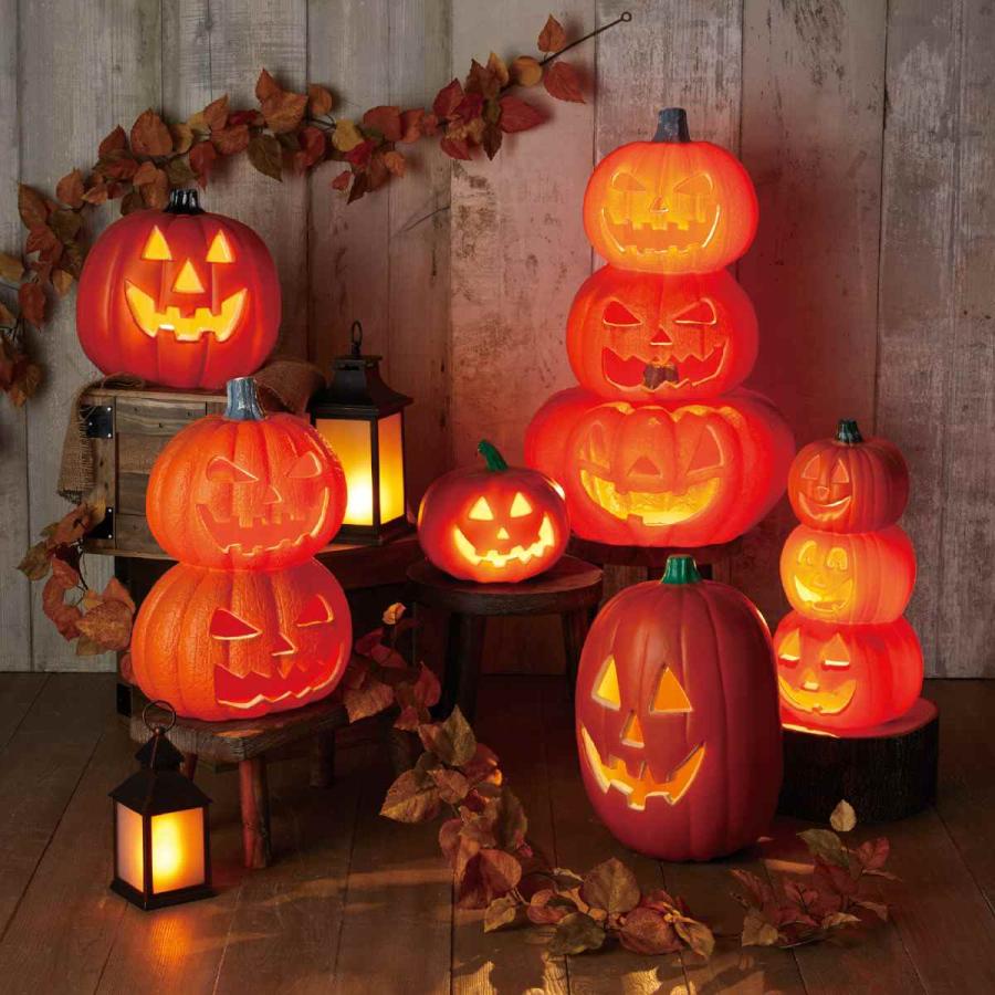 ストア・エキスプレス ハロウィン 飾り かぼちゃ ランタン_【光る】LED