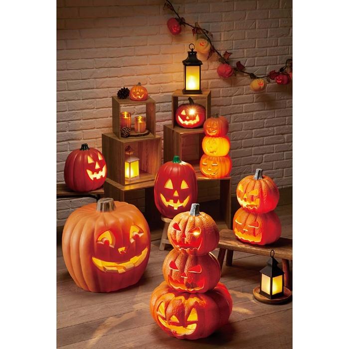 ストア・エキスプレス ハロウィン 飾り かぼちゃ ランタン_【光る】LED