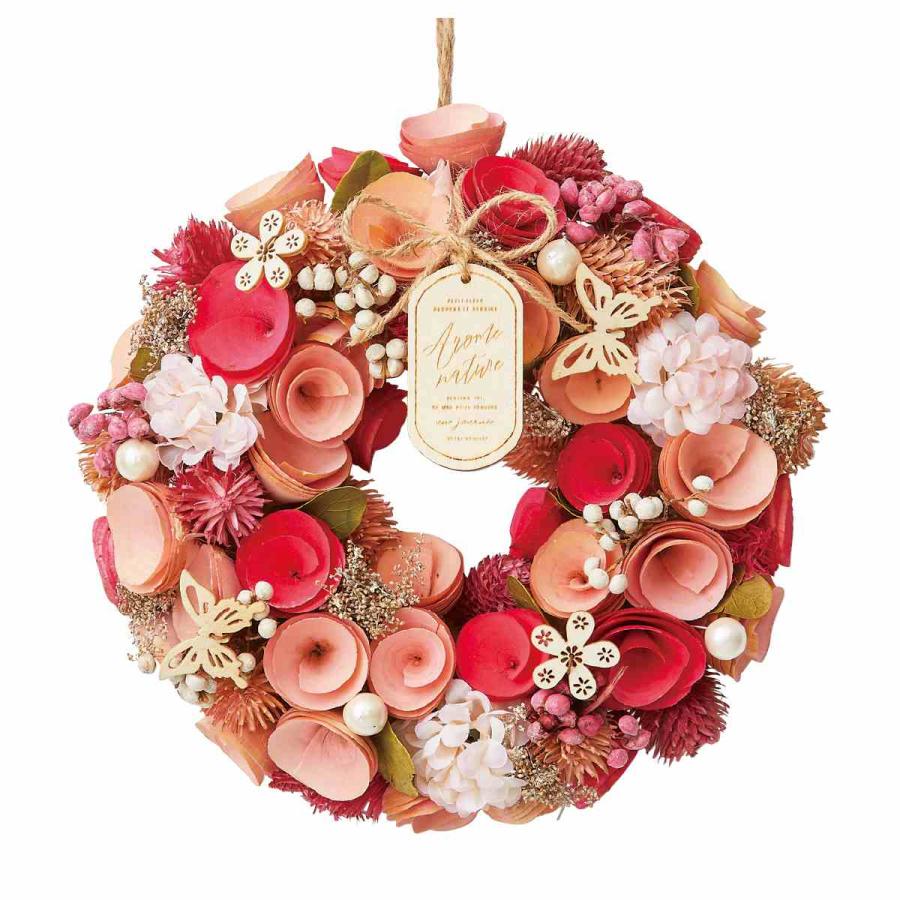 ストア・エキスプレス リース 花 玄関 造花_【直径24cm】母の日