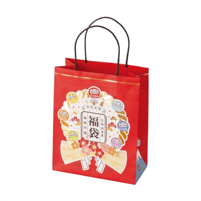 ストア・エキスプレス 【10枚入り】福袋手提げ紙袋 だるま 20×10