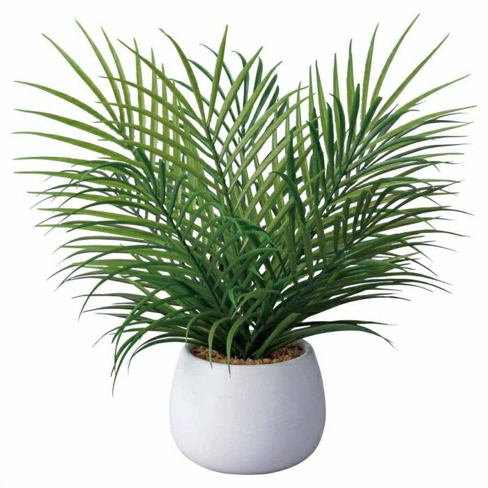 フェイクグリーン 観葉植物 フェイク 人工観葉植物_セラミックポット ヤシ  1個_53-22-9-2_8566-112（Yahoo!・ストア・エキスプレス-業務用店舗什器）