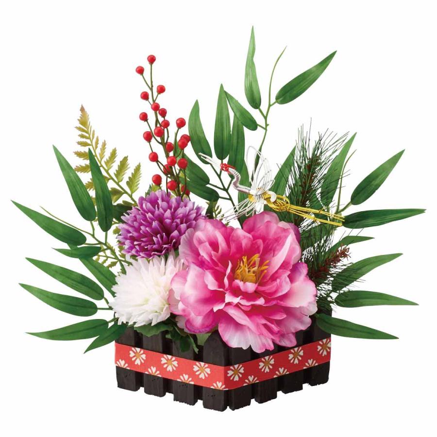 ストア・エキスプレス 造花 インテリア 正月飾り 玄関_ひし形正月