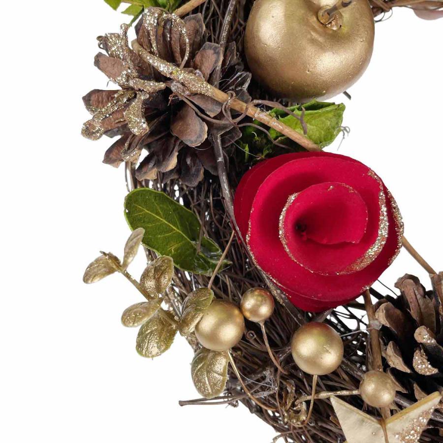 ストア・エキスプレス クリスマスリース 玄関 造花_【直径25cm