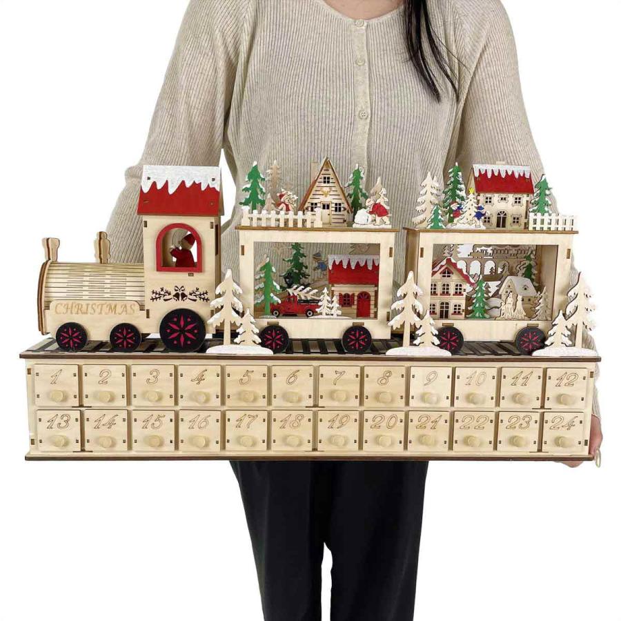 ストア・エキスプレス アドベントカレンダー クリスマス 木製 お菓子_