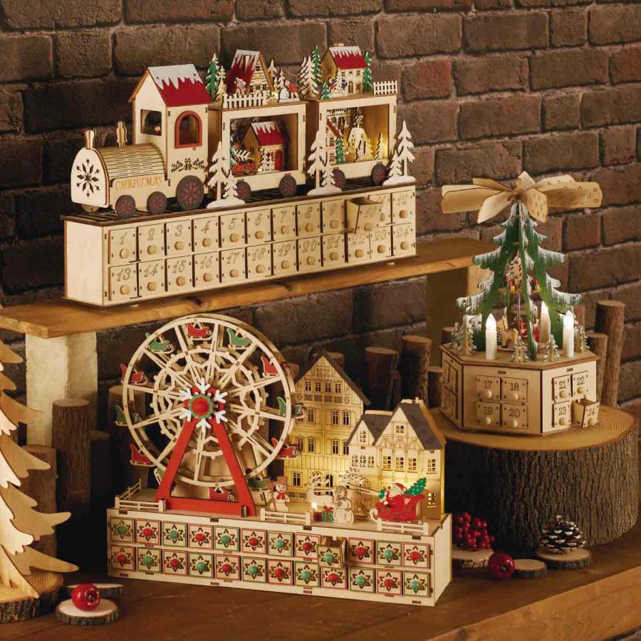 ストア・エキスプレス アドベントカレンダー クリスマス 木製 お菓子_
