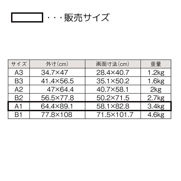 A1 シルバーポスターフレーム　まとめ売り ワンタッチ A1 アルミ製ポスターフレーム 額縁 シルバー 大型 特大