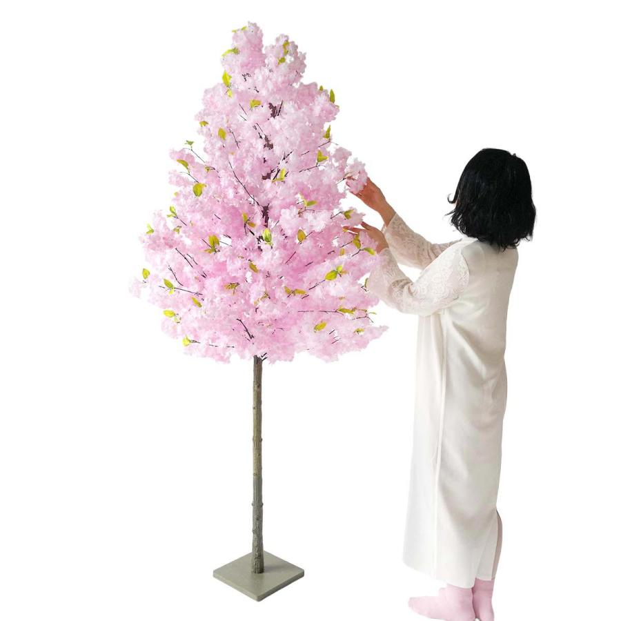桜 さくら サクラ フェイクグリーン_ボリューム桜立ち木 高さ200cm 1台_53-3-1-3_8725-2924の画像
