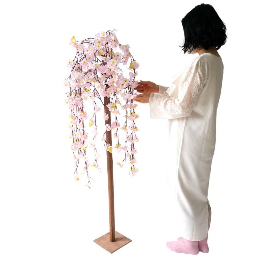 桜 さくら サクラ フェイクグリーン_しだれ桜立ち木 高さ150cm 1台_53-3-4-2_8186-544の画像