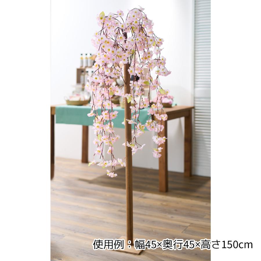桜 さくら サクラ フェイクグリーン_しだれ桜立ち木 高さ150cm 1台_53-3-4-2_8186-544の画像
