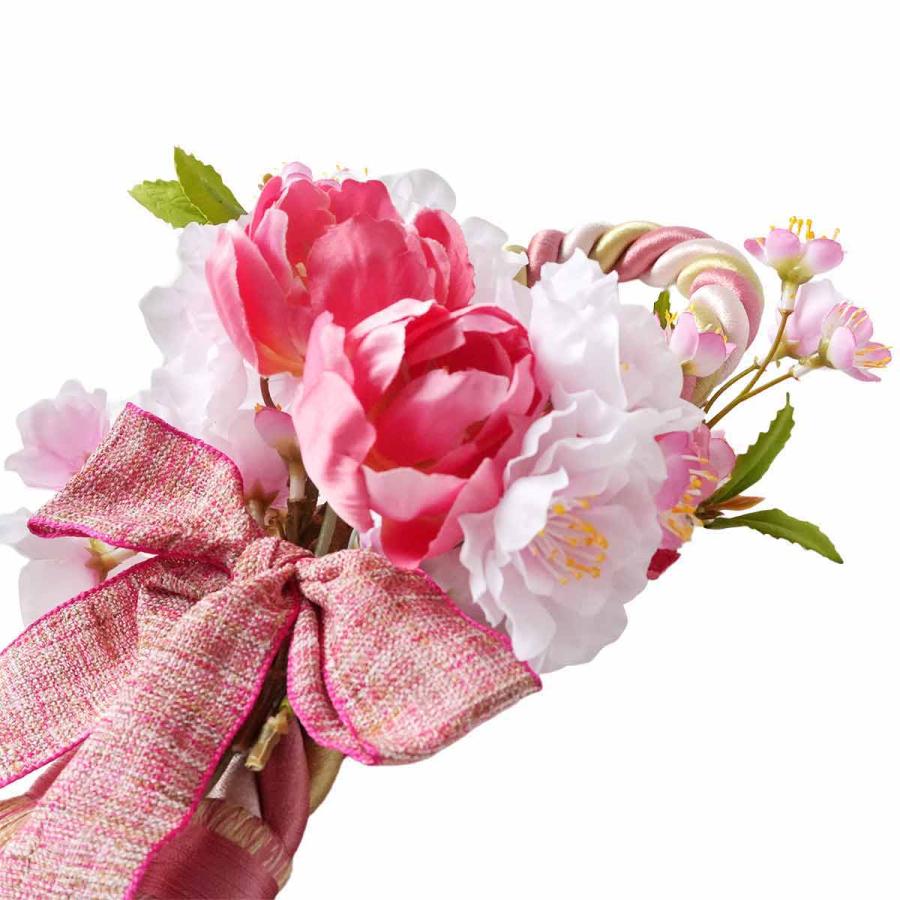 ストア・エキスプレス リース 花 玄関 造花_桜タッセル造花リース 長さ