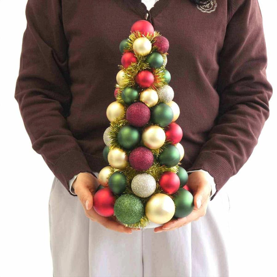 クリスマスツリー 卓上 ledライト 北欧_ボールクリスマスツリー 1個_58