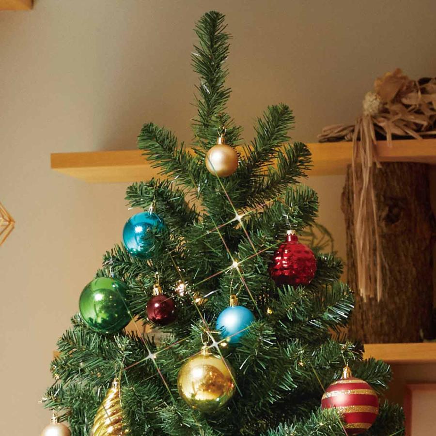 クリスマスツリー 240cm ledライト 北欧_ウッドポットクリスマスツリーセット カラフル 高さ240cm 1セット_58-13-3-4_8162-2666_1
