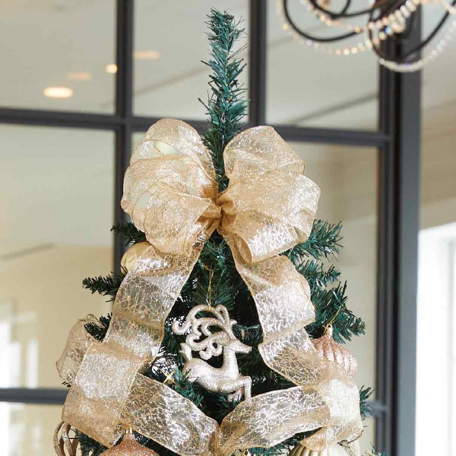 【未使用】クリスマスツリー 180cm フルセット シャンパンゴールド クリスマスツリー 180cm ledライト 北欧_スクエアベースクリスマス