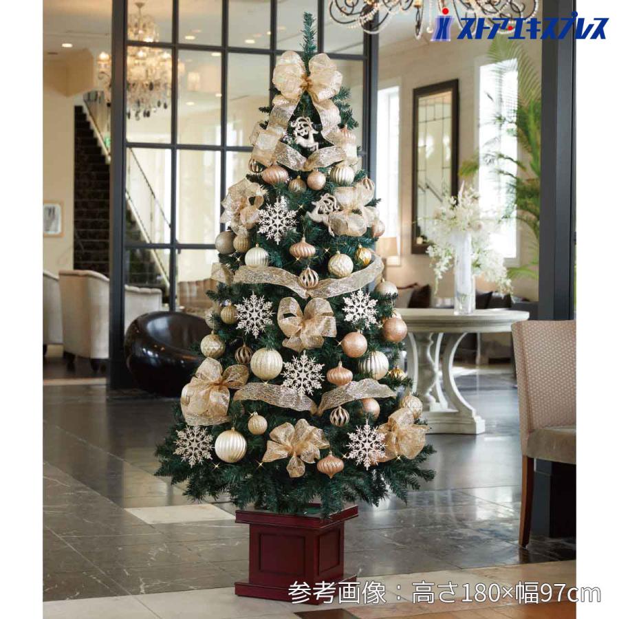 クリスマスツリー 210cm ledライト 北欧_スクエアベースクリスマス 