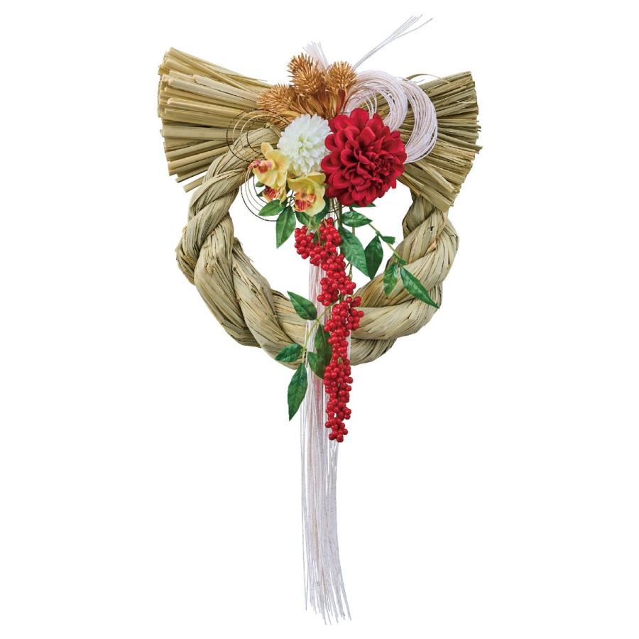 しめ縄 しめ飾り しめ縄リース しめなわ_しめ縄飾り 高さ50cm 1個_58