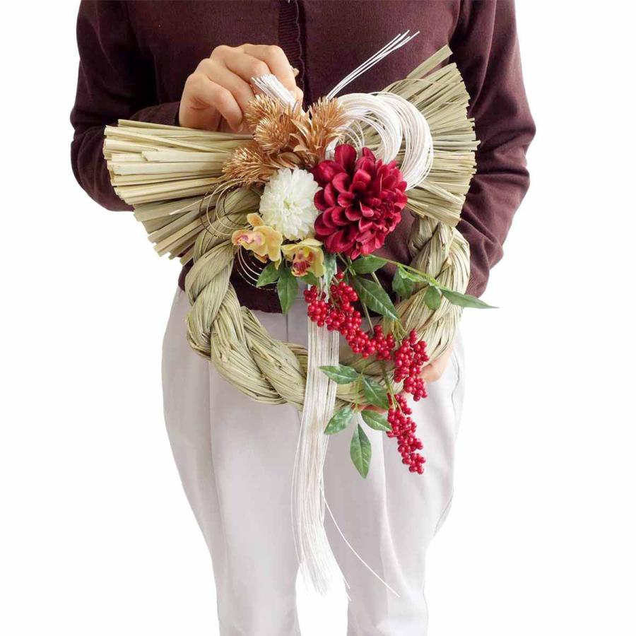 しめ縄 しめ飾り しめ縄リース しめなわ_しめ縄飾り 高さ50cm 1個_58