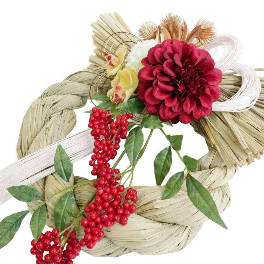 しめ縄 しめ飾り しめ縄リース しめなわ_しめ縄飾り 高さ50cm 1個_58