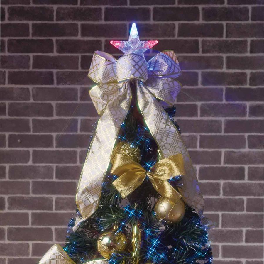 クリスマスツリー 150cm ledライト 北欧_デコレーションファイバー