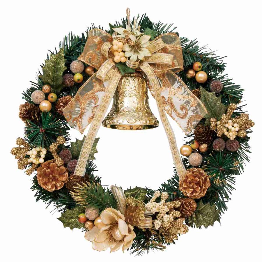 鈴のクリスマスリース 直径30cm クリスマスリース おしゃれ 玄関 おしゃれ_【直径30cm】クリスマスベル