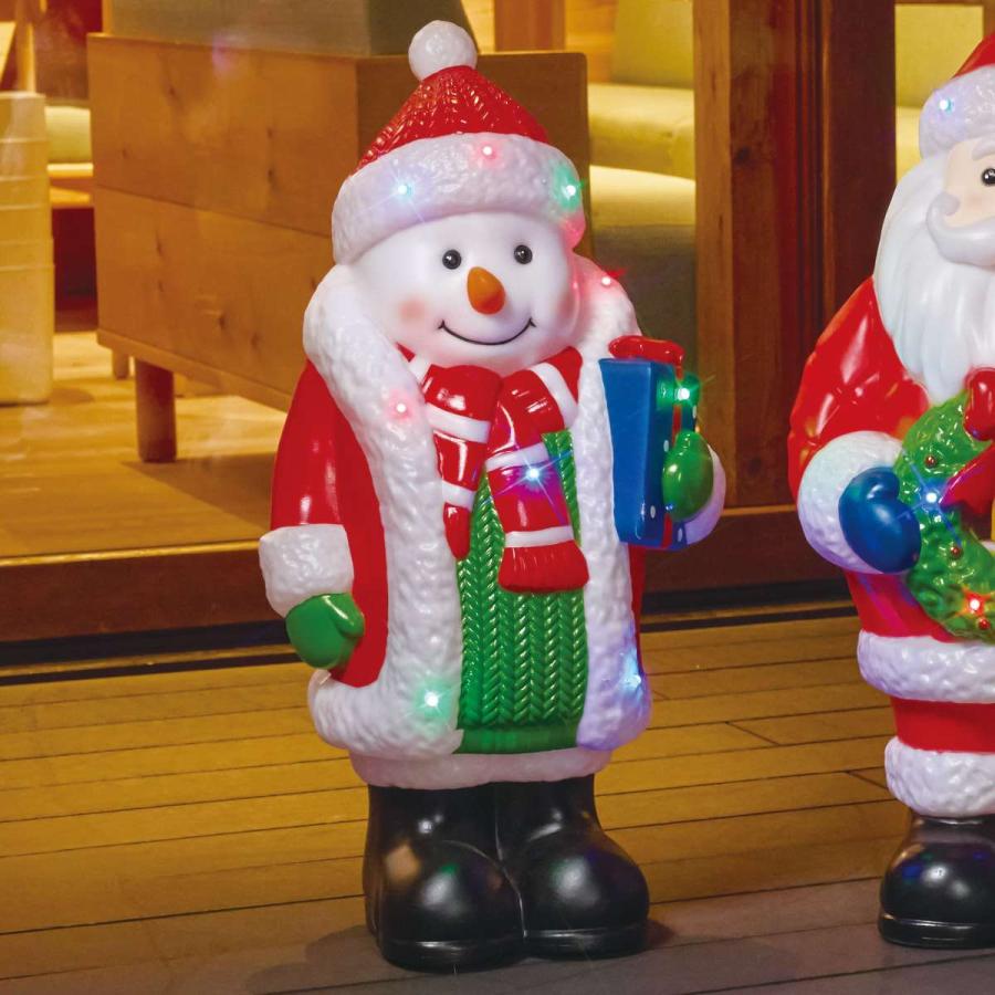 イルミネーション 屋外 led おしゃれ_LEDブローライト スノーマン 1台_