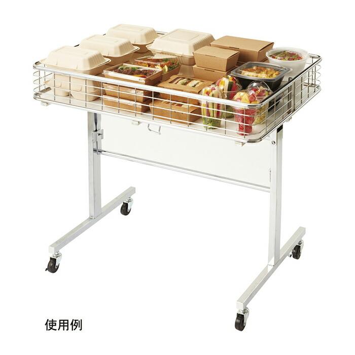 ストアエキスプレス 折りたたみワゴン ブラック 90cm 陳列棚 陳列 ワゴン 楽天市場】折りたたみワゴン ブラック W90cm 1台低価格ながら2本