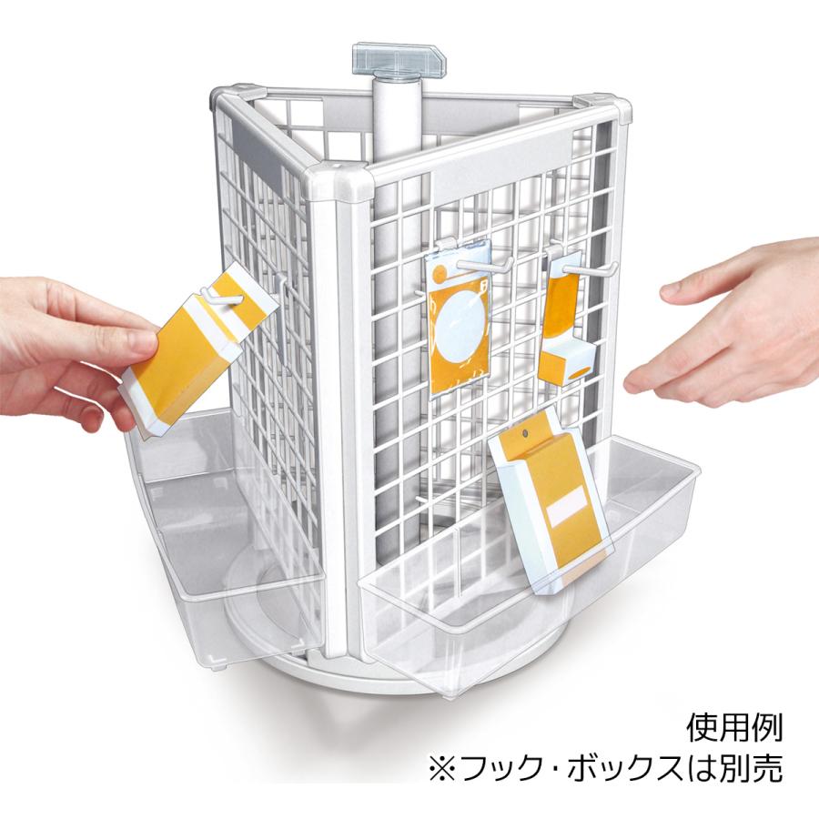 ストア・エキスプレス 回転 什器 陳列 ネット什器_樹脂製卓上回転