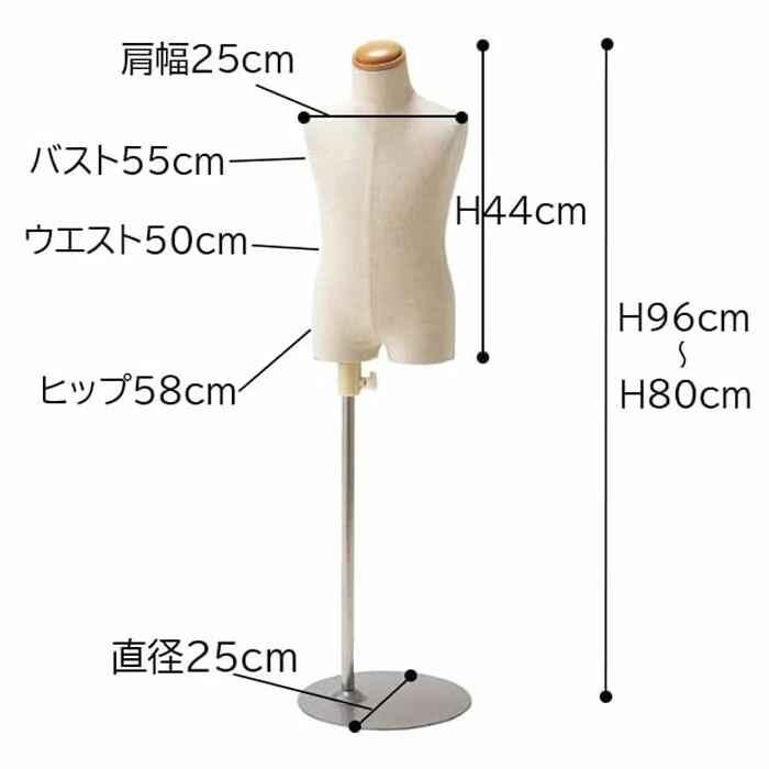 ストア・エキスプレス マネキン トルソー 子供 子供用_子供芯地張