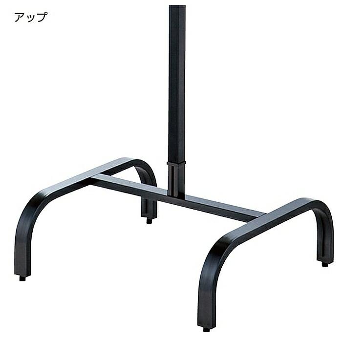 ストア・エキスプレス スチールブラック 傾斜ハンガーラック 1台_61-93