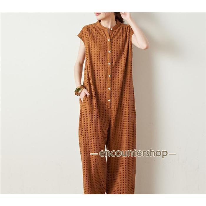 サロペット レディース 40代 30代 20代 オールインワン コーデ パンツ ボトムス 春 夏 綿 コットン 黒 着痩せ 通勤通学 20代30代40代50代 ゆったり カジュアル | ブランド登録なし | 04