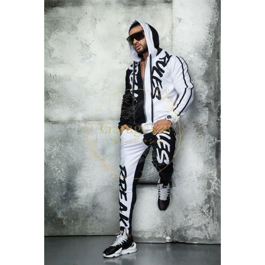 ジャージ セットアップ メンズ 秋服 春物 ジップアップ パーカー