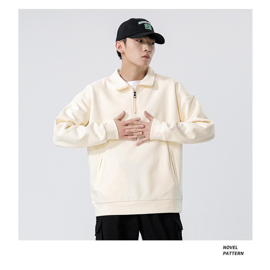 ゴルフウェア メンズ ポロシャツ ゴルフシャツ ハーフジップ プルオーバー トレーナー ハイネック シンプル ゆったり 防寒 通学 通勤 春 秋冬 | ブランド登録なし | 13