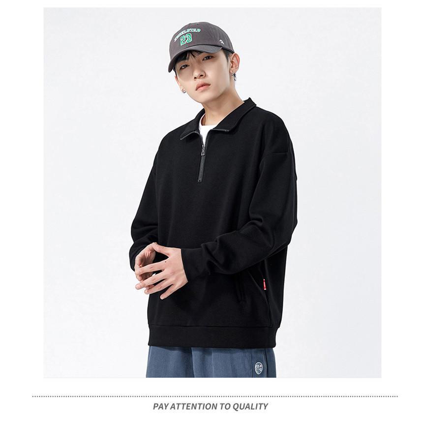 ゴルフウェア メンズ ポロシャツ ゴルフシャツ ハーフジップ プルオーバー トレーナー ハイネック シンプル ゆったり 防寒 通学 通勤 春 秋冬 | ブランド登録なし | 15