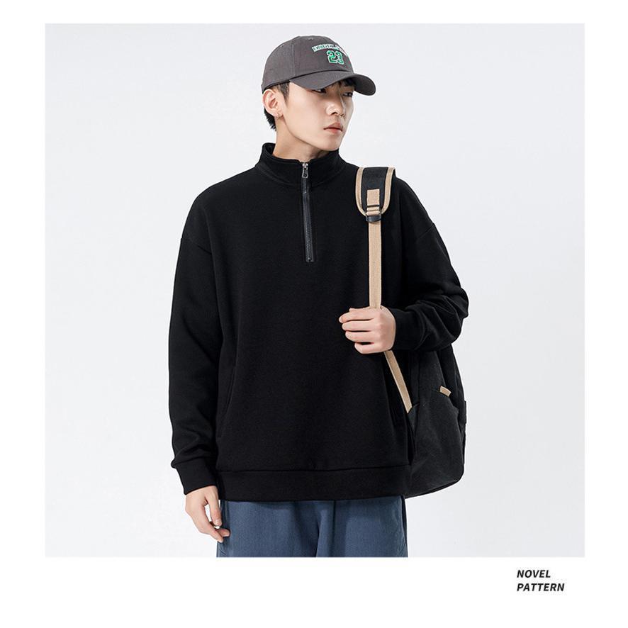 ゴルフウェア メンズ ポロシャツ ゴルフシャツ ハーフジップ プルオーバー トレーナー ハイネック シンプル ゆったり 防寒 通学 通勤 春 秋冬 | ブランド登録なし | 16