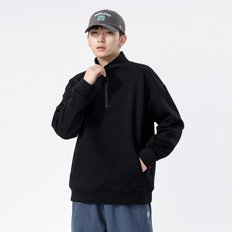 ゴルフウェア メンズ ポロシャツ ゴルフシャツ ハーフジップ プルオーバー トレーナー ハイネック シンプル ゆったり 防寒 通学 通勤 春 秋冬 | ブランド登録なし | 19