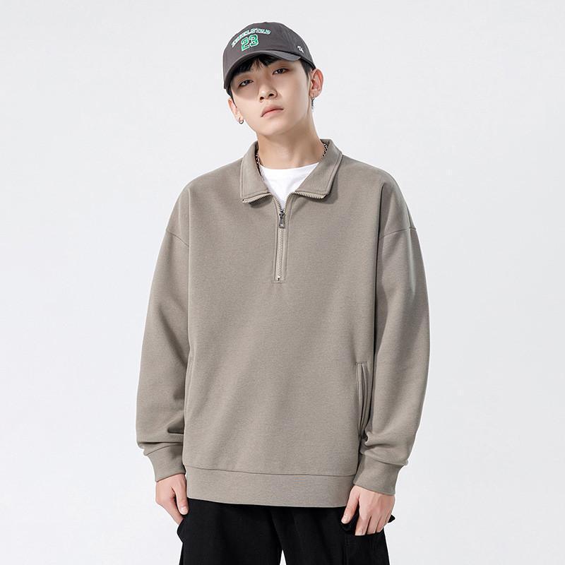 ゴルフウェア メンズ ポロシャツ ゴルフシャツ ハーフジップ プルオーバー トレーナー ハイネック シンプル ゆったり 防寒 通学 通勤 春 秋冬 | ブランド登録なし | 07