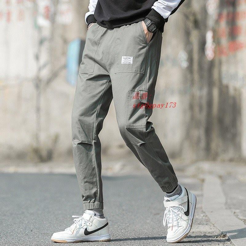 テーパードパンツ 人気 カーゴパンツ コットン チノパン ストレッチ 九分丈 通学 無地 イージーパンツ メンズ 春物 ボトムス Sagaretxe Net