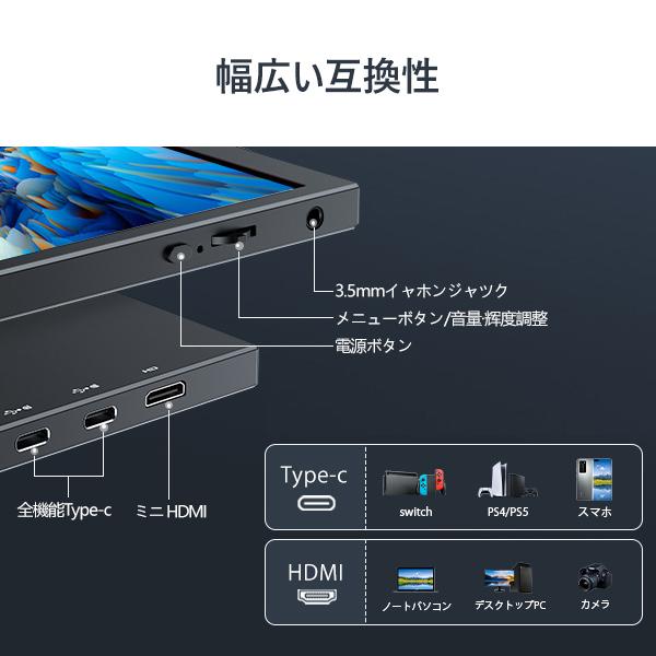 在庫処分 10.5インチ 1920*1280 小型モニター モバイルモニター Type-C