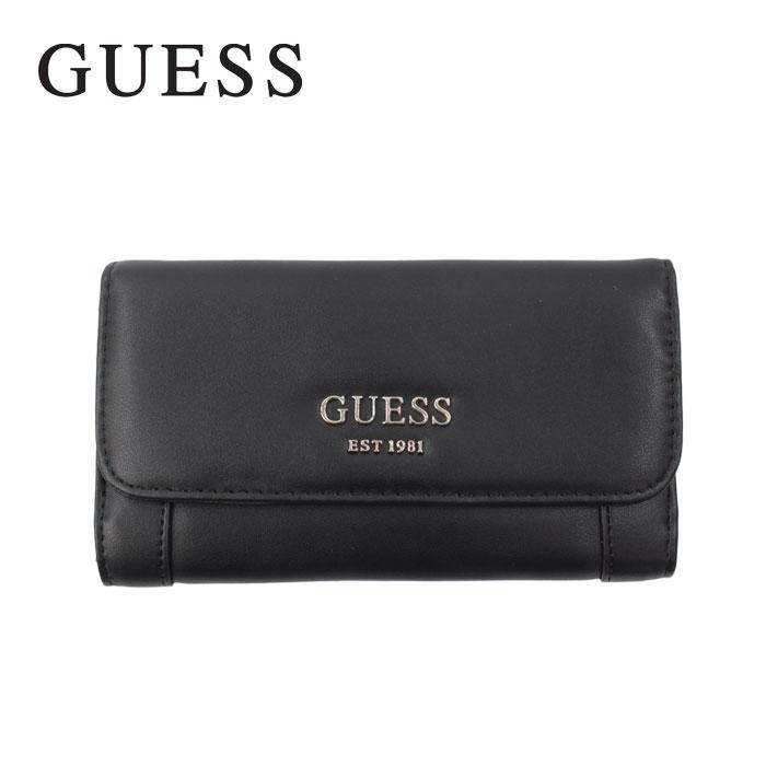 GUESS（ゲス） 財布 VG719051 BLACK GUESS 浮きロゴプレートデザイン