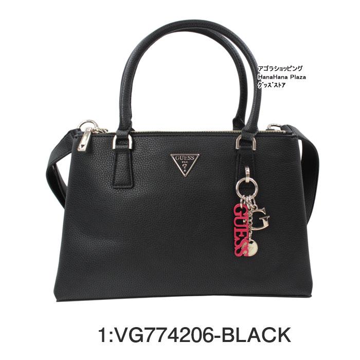 GUESS（ゲス） バッグ VG774206 BLACK BECCA チャーム付き トート
