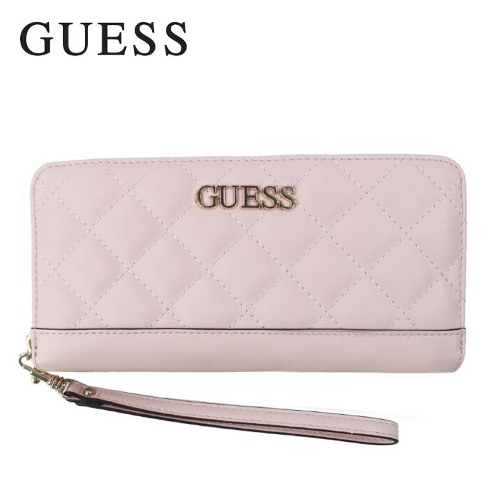 GUESS（ゲス） 財布 VG797046 BLUSH ステッチデザイン ラウンド