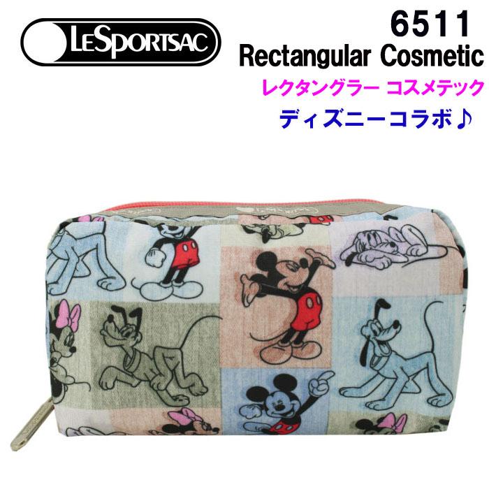 レスポートサック ポーチ 6511 G786 Mickey Patchwork Lesportsac レクタングラー 化粧ポーチ レスポ Ab 最大95 Offクーポン