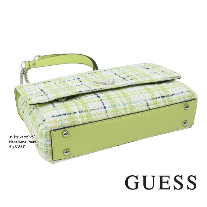【最終値下げ】ドルガバ 緑色 ツイード レザー パーティーバッグ GUESS（ゲス） 【並行輸入品】ゲス バッグ TL767921 LIME MULTI