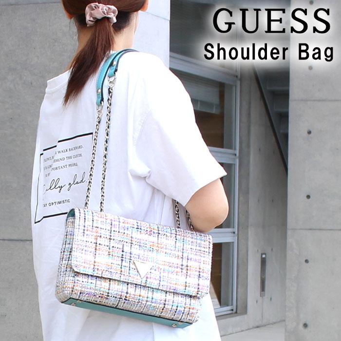 ゲス バッグ TM767921 MULTI CESSILY ツイード チェーンバッグ 2way ショルダーバッグ トートバッグ バック GUESS  ab-453000 : ab-453000 : グッズストア - 通販 - Yahoo!ショッピング