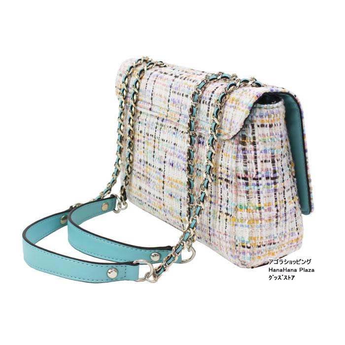 GUESS ゲス バッグ TM767921 MULTI CESSILY ツイード チェーン GUESS ゲス バッグ TM767921 MULTI CESSILY ツイード チェーン