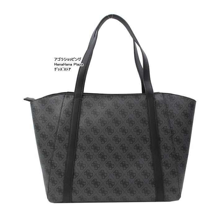 あ　お値下げ！GUESS トートバッグ モノグラム ポーチ付き！新品 GUESS 【並行輸入品】ゲス バッグ BL788124 COAL インバッグ付き